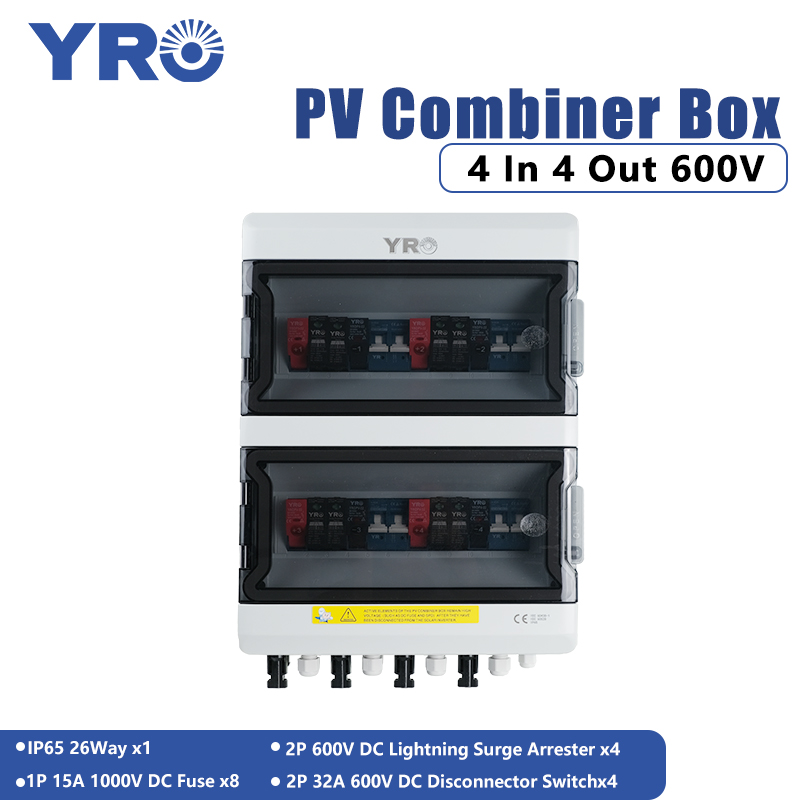 Solar Combiner Box - Skrzynka połączeniowa PV 4 wejścia 4