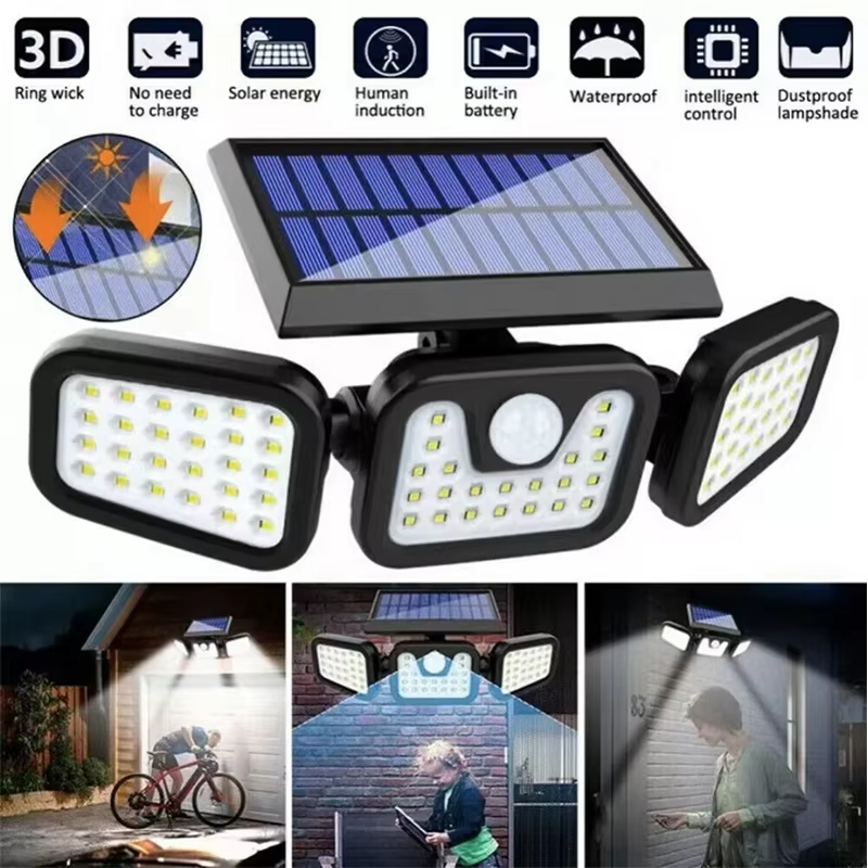 Waterproof Junction Box Solar - Lampa słoneczna Led Zewnętrzny czujnik ruchu