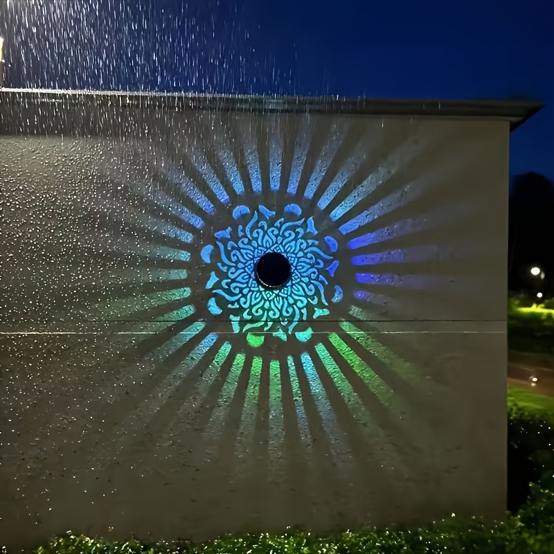 Waterproof Junction Box Solar - Solarna lampa ścienna LED z projekcją