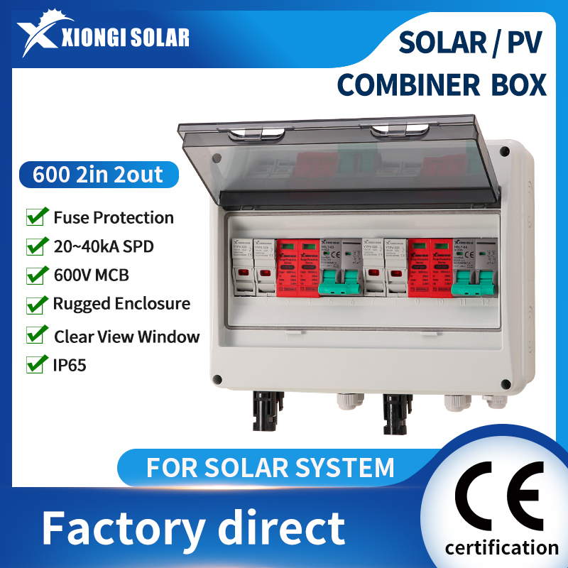 Solar Combiner Box - Puszka łącząca PV z miedzianymi przewodami,