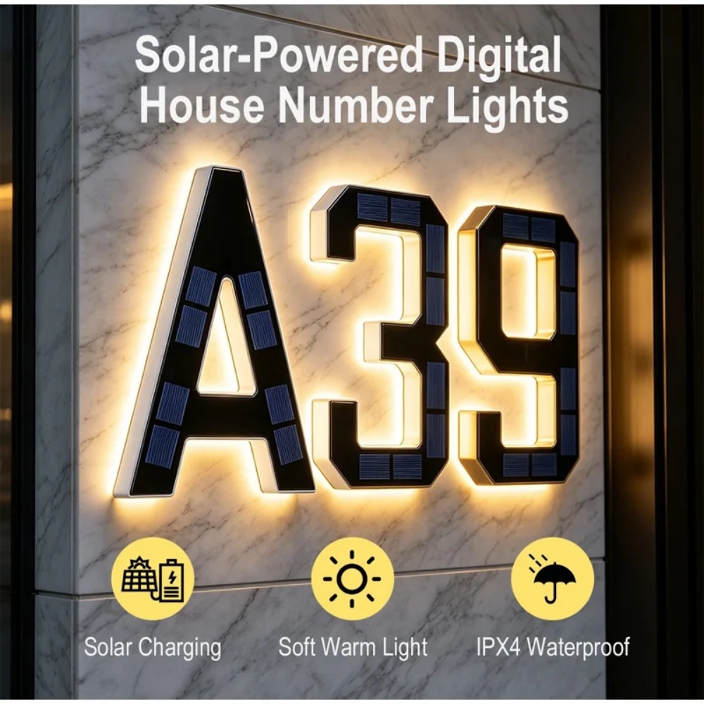Nowy Solarny Numer Domu LED, W – Waterproof Junction Box Solar recenzja i cena